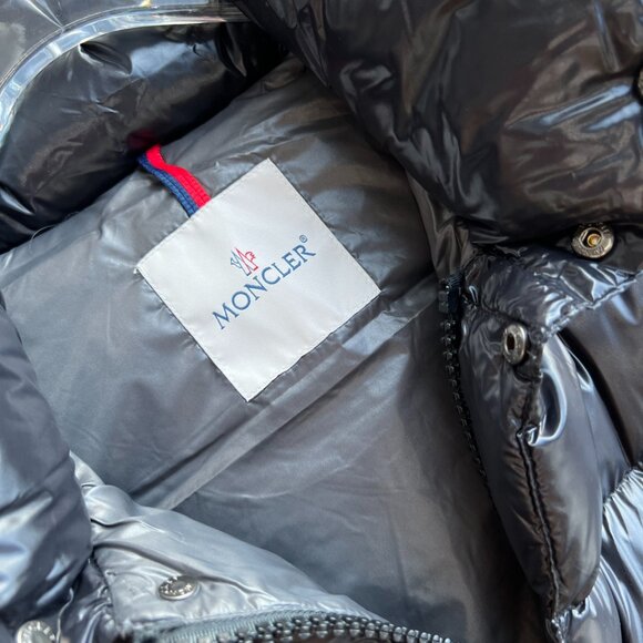 Moncler Shiny Black Puffer Vest - Picture 6 of 8